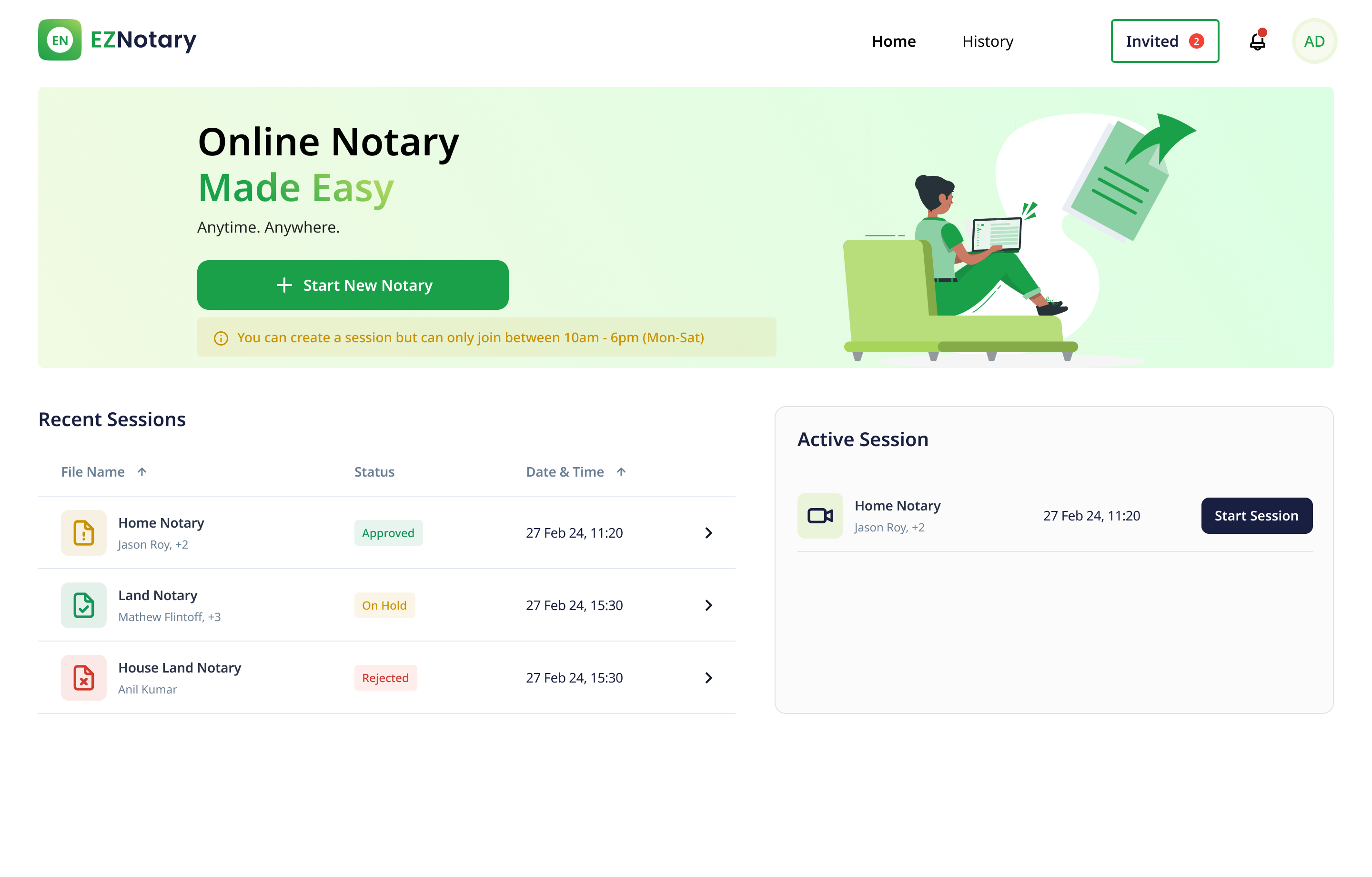 B2B Portal Dashboard
